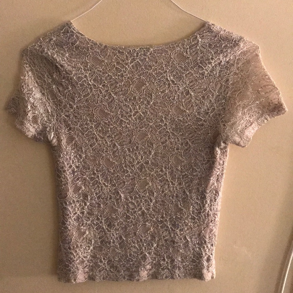 Metallic Lace t-shirt - Picture 3 of 6